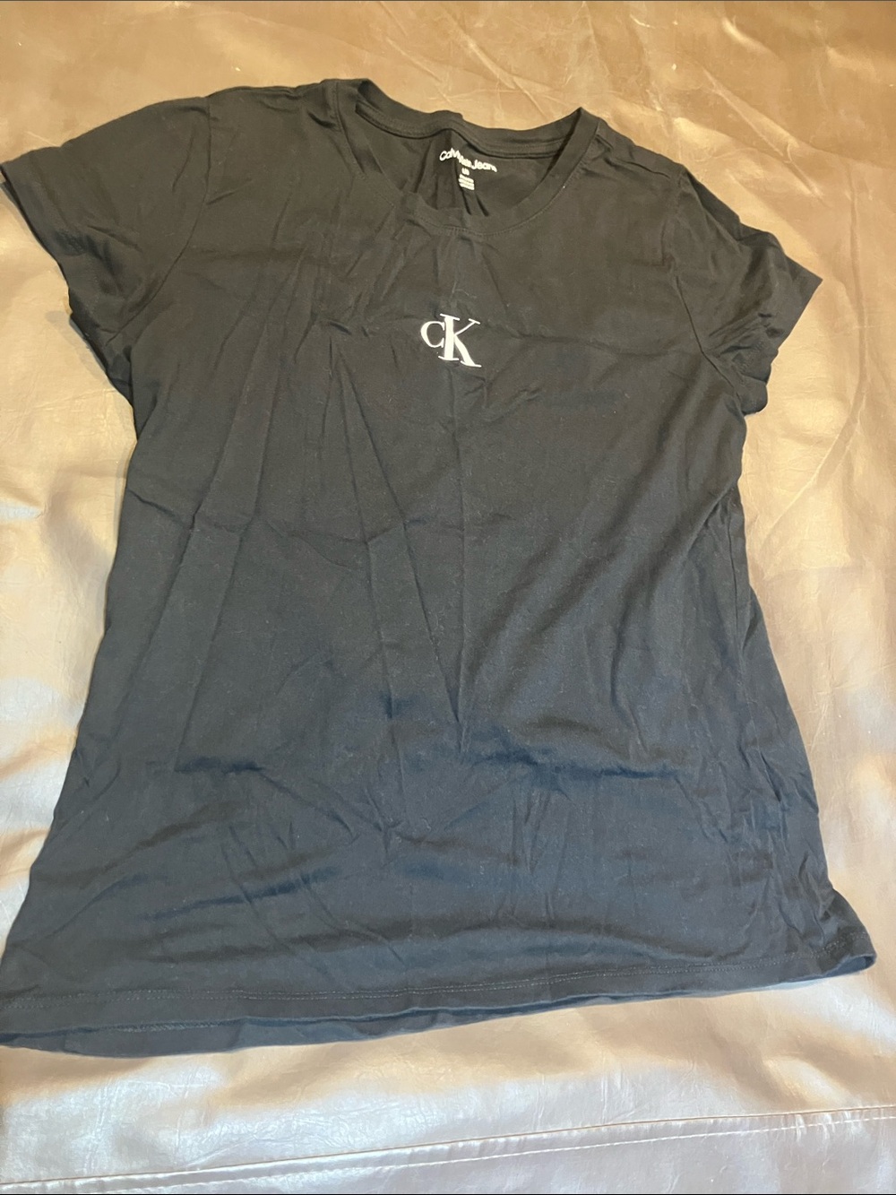 Calvin Klein Black Short-Sleeve Logo Tee